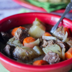 Irish stew with Irish soda bread