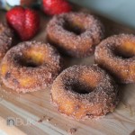pumpkin strawberry donuts