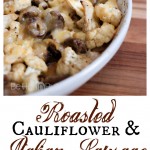Roasted cauliflower and Italian Sausage with Johnsonville #MeatballMasters