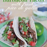 barbacoa tacos with fresh pico de gallo