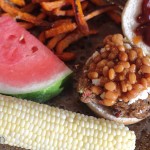 Baked Beans Veggie Burgers-3
